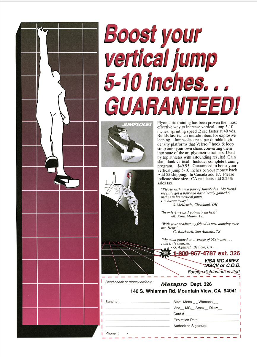 These OLD SLAM ADS Promised to Help You Dunk and Improve Your Vertical